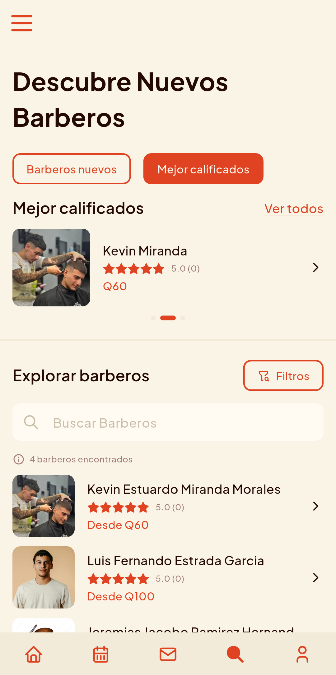 ShyCuts - Buscar barberos